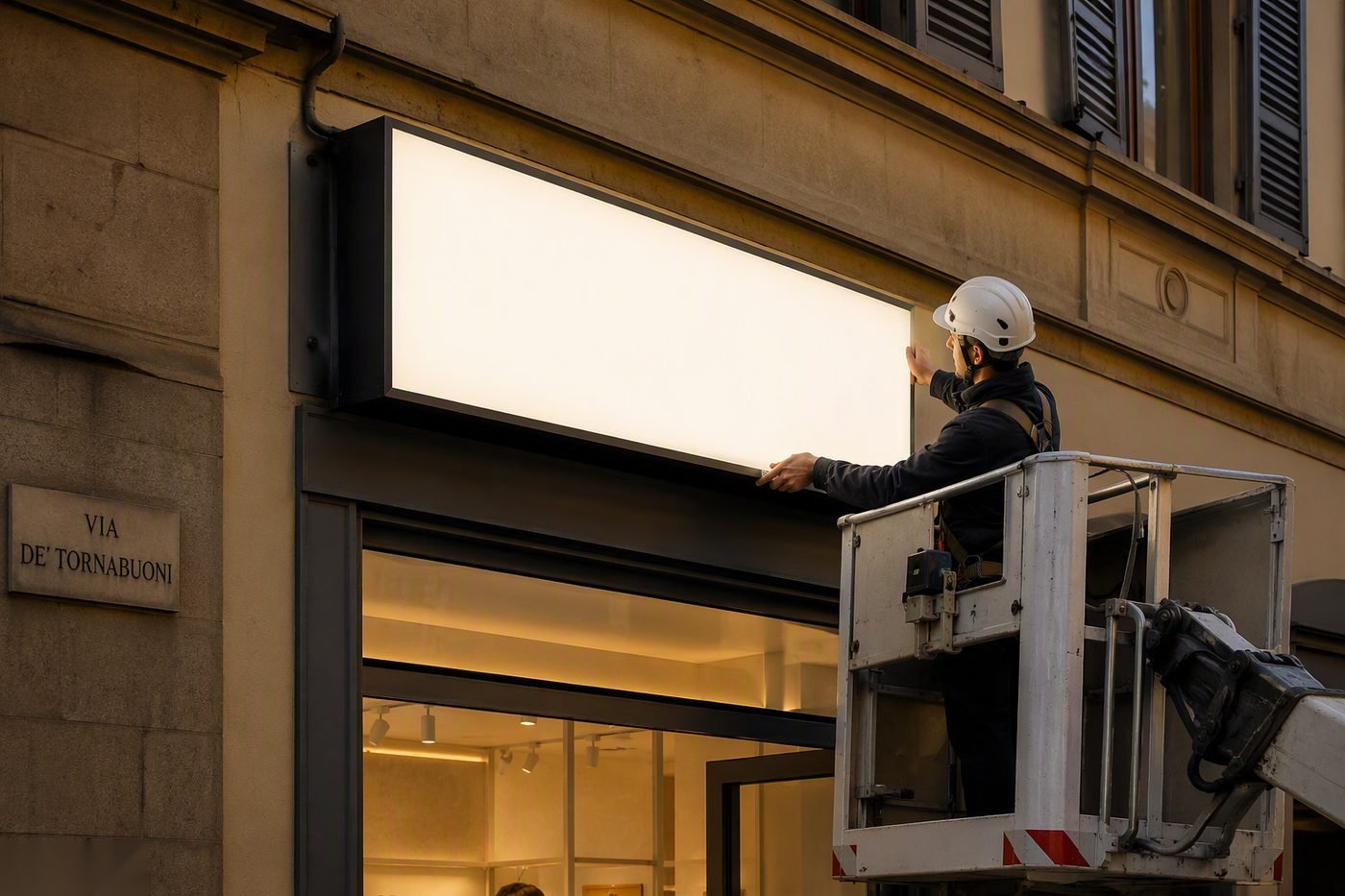 Installazione Insegne in Brianza — intervento di Insegne Seregno
